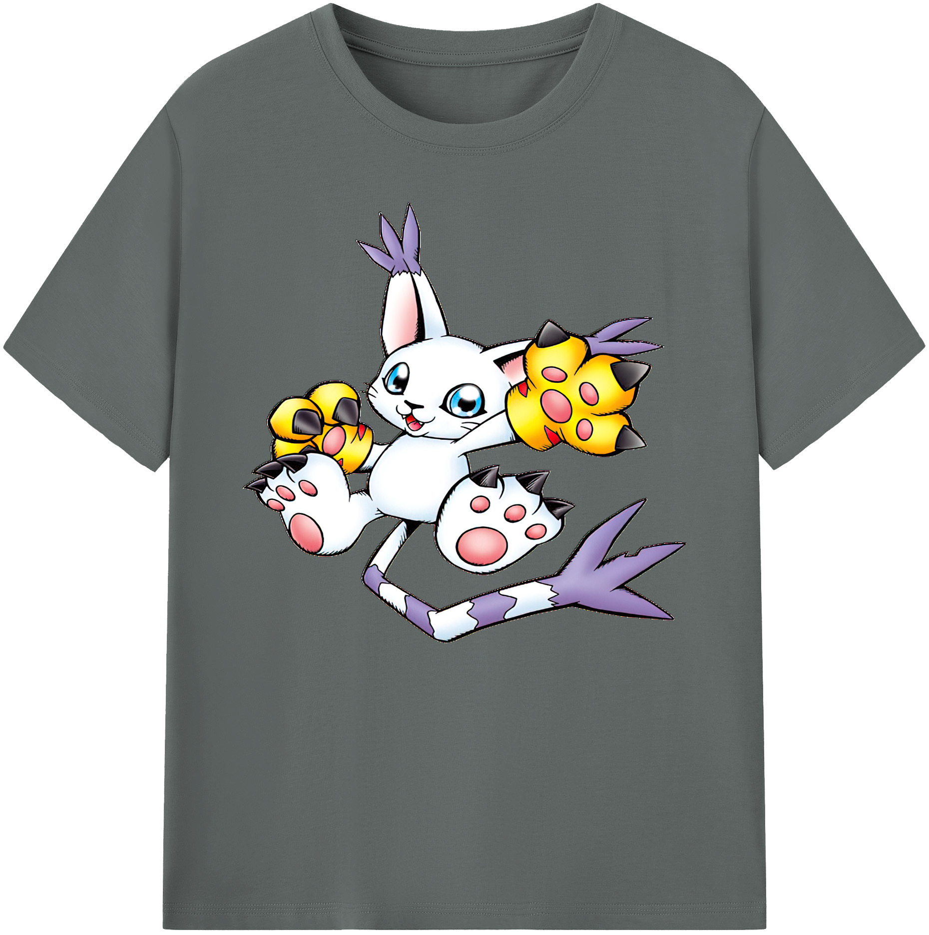 （画像用） Digimon デジタルモンスター/デジモン 綿100％ メンズ半袖Tシャツ｜肌触りやわらか＆通気性